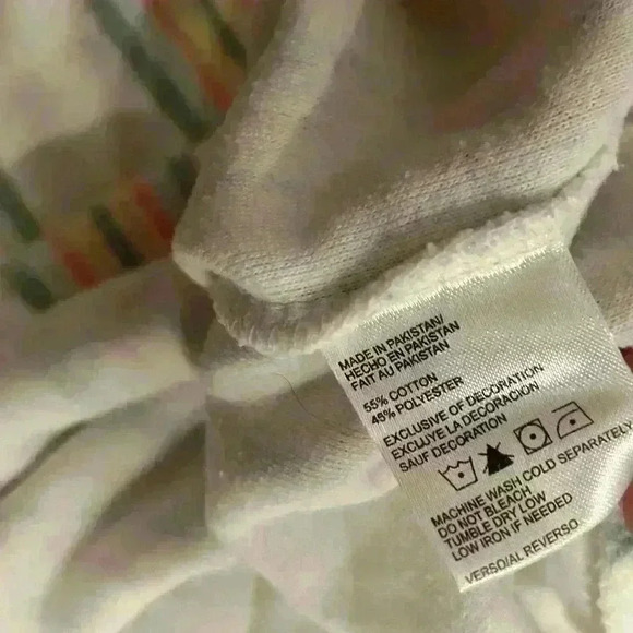 Southern Spirit Striped Beach Vacation Comfy Hoodie Poncho Sweatshirt Size S - Picture 4 of 10